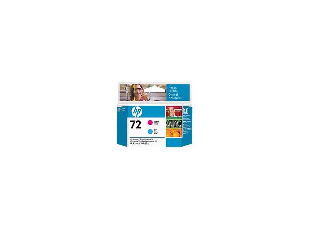 HP nr. 72 skrivehode magenta og cyan 